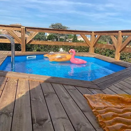 Villa Piscine 6 Personnes-3 Chambres-climatisee Biguglia (Corsica)